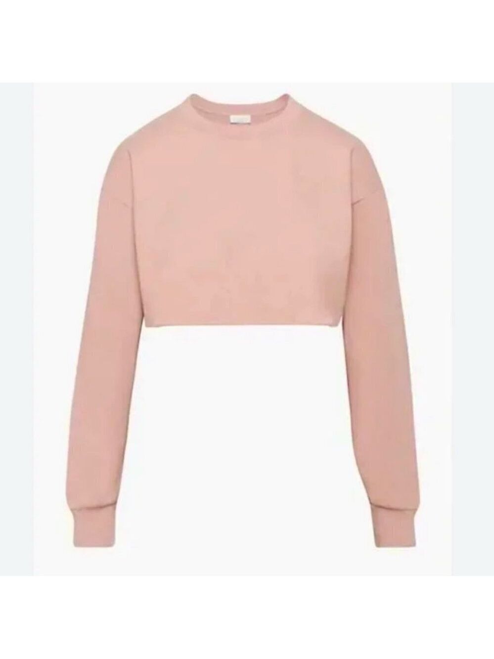 Aritzia Azure Skies Laid Back 100% Cotton Long Sleeve Tee Fawn Pink Size XS